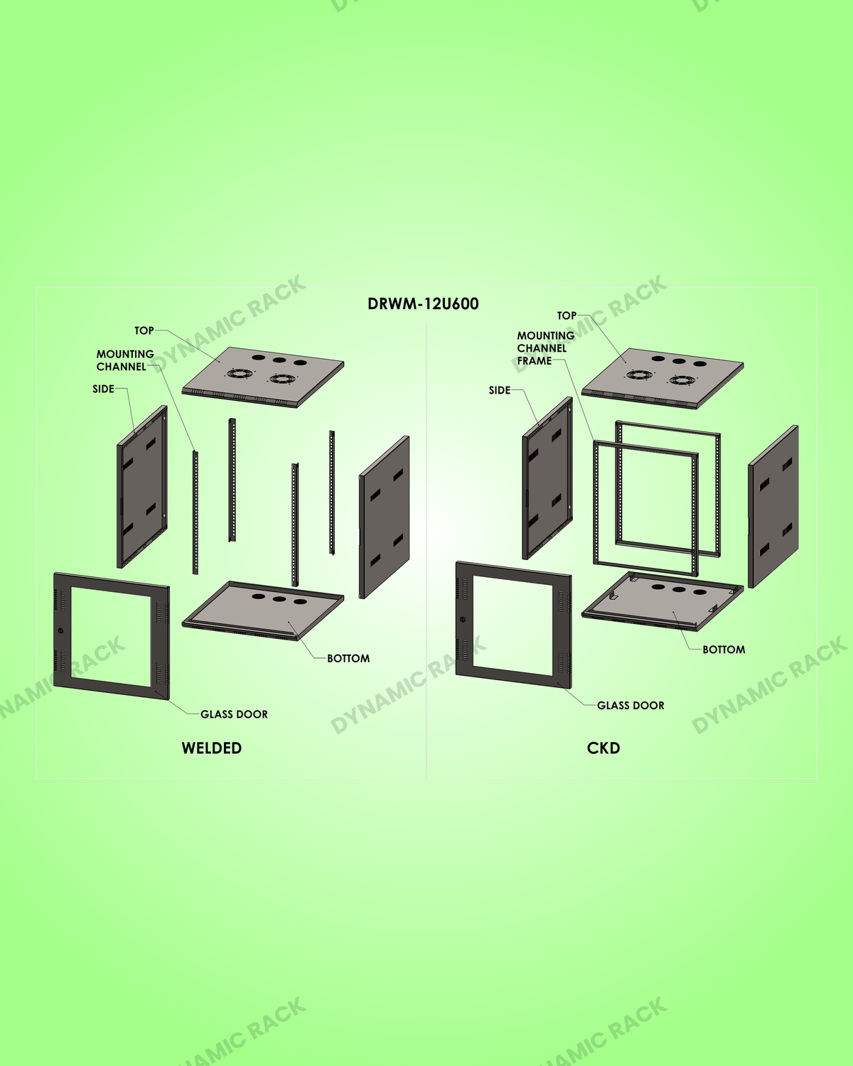 Wall Mount Rack 12U