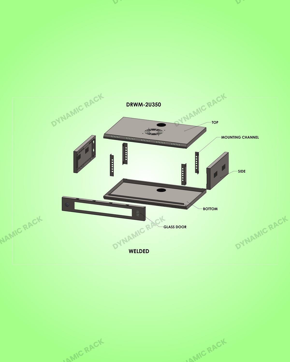 Wall Mount Rack 2U