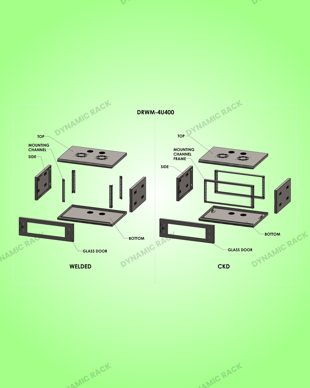 Wall Mount Rack 4U