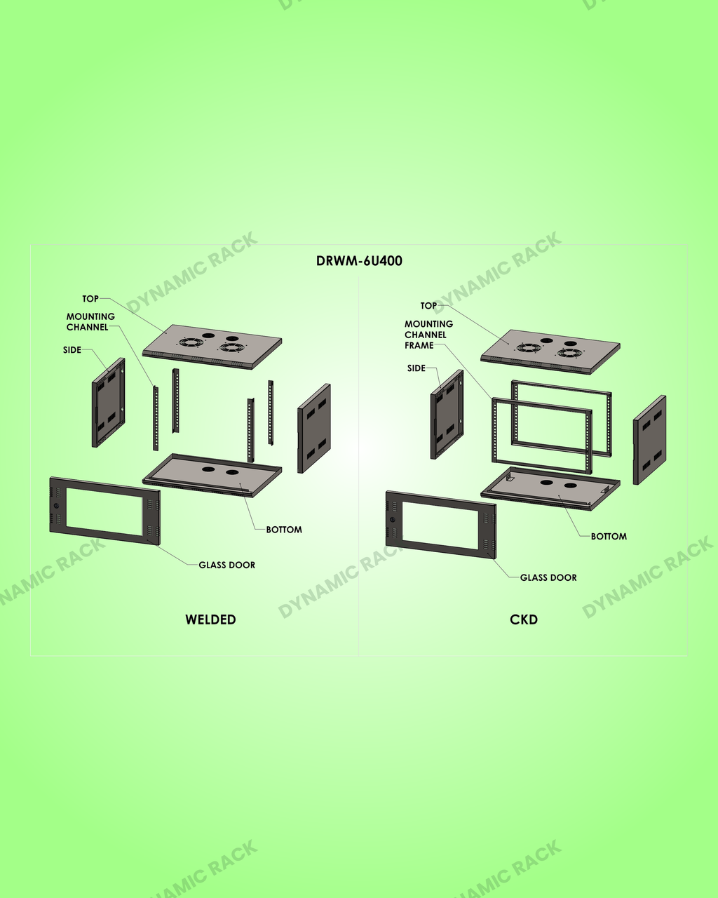 Wall Mount Rack 6U