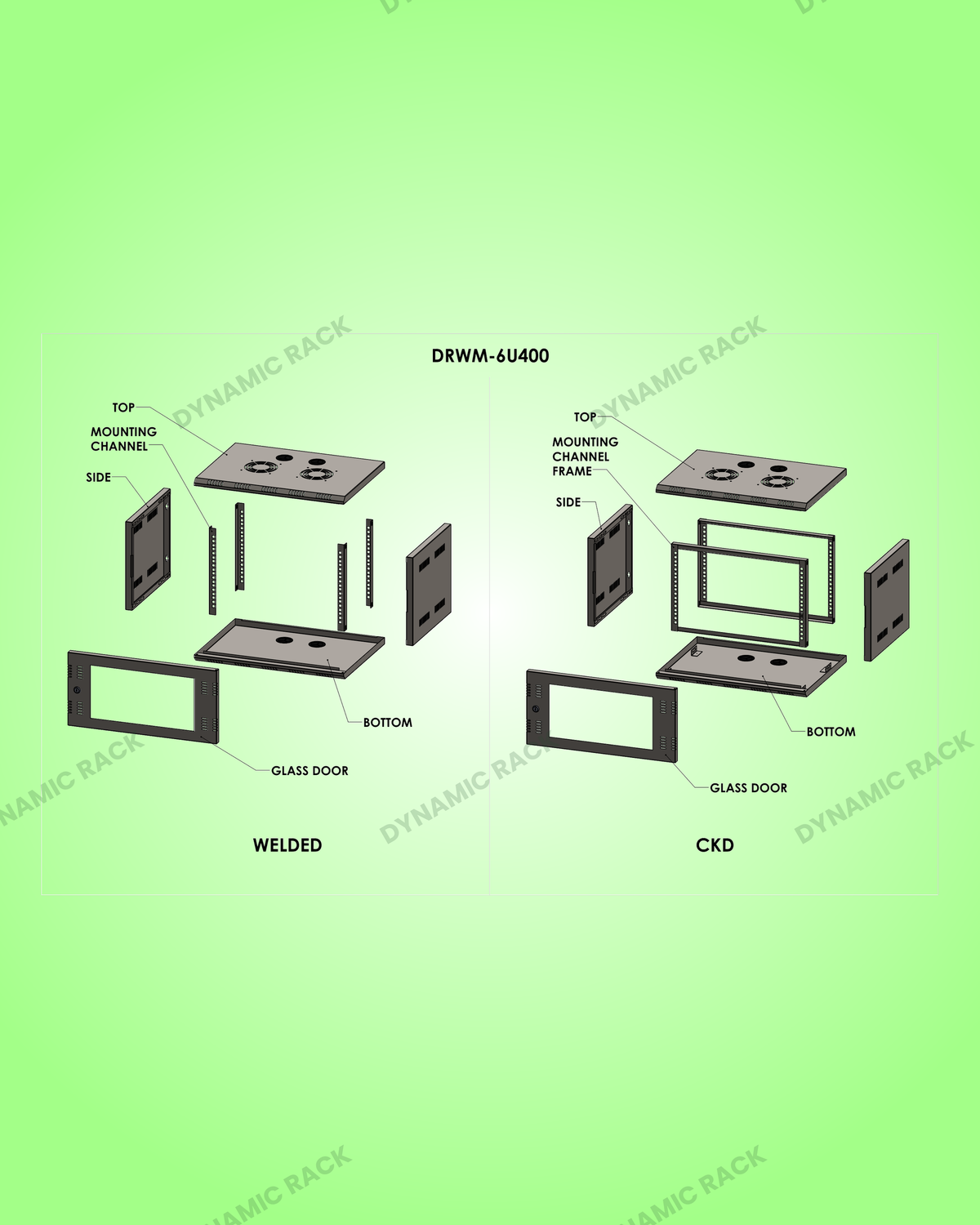 Wall Mount Rack 6U