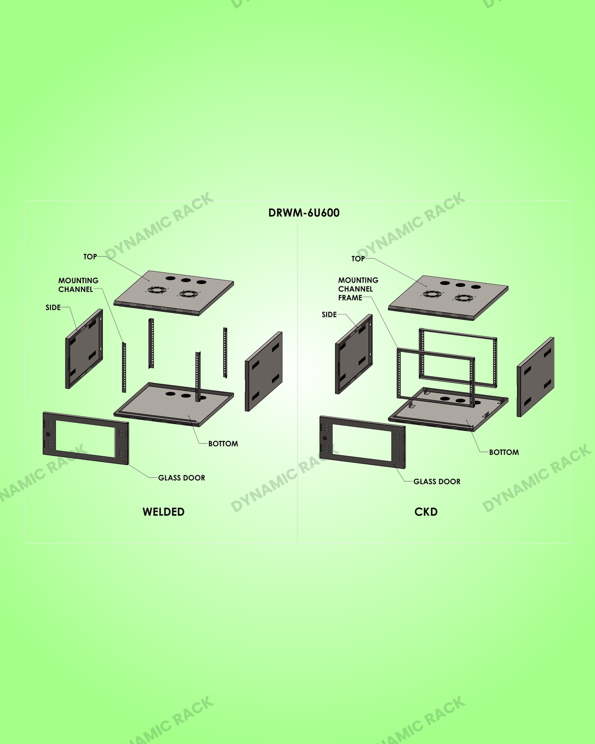 Wall Mount Rack 6U