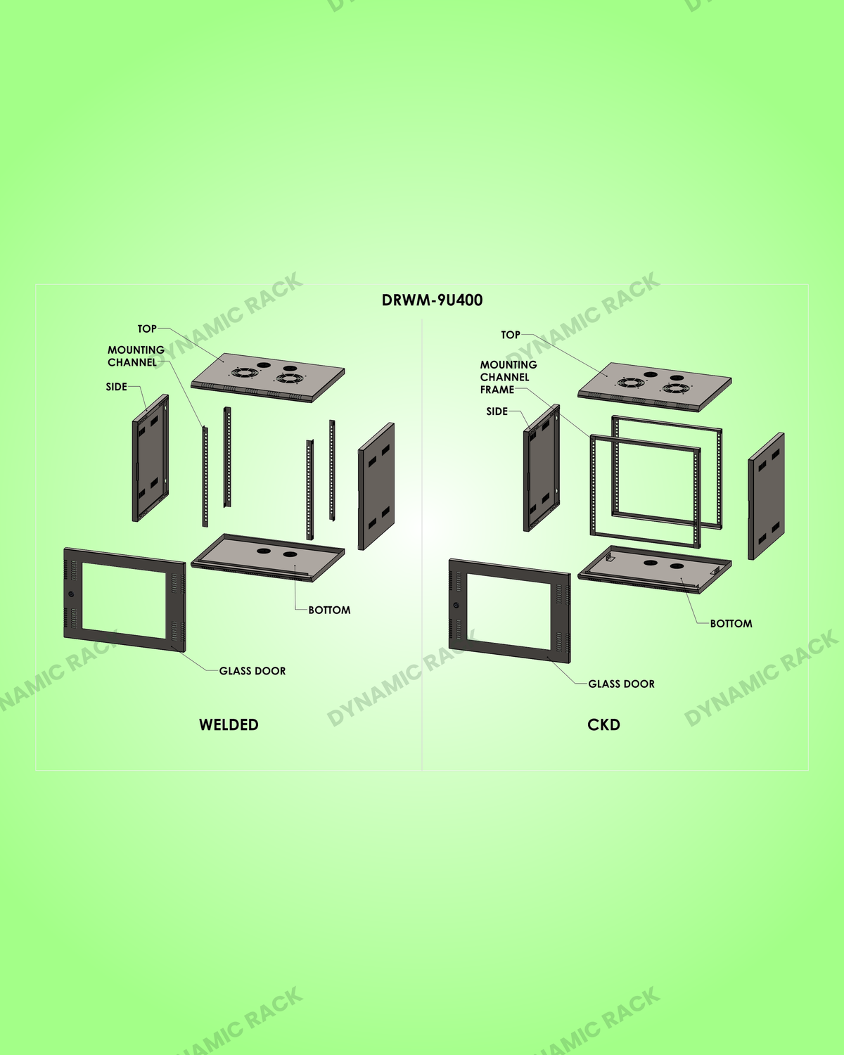 Wall Mount Rack 9U