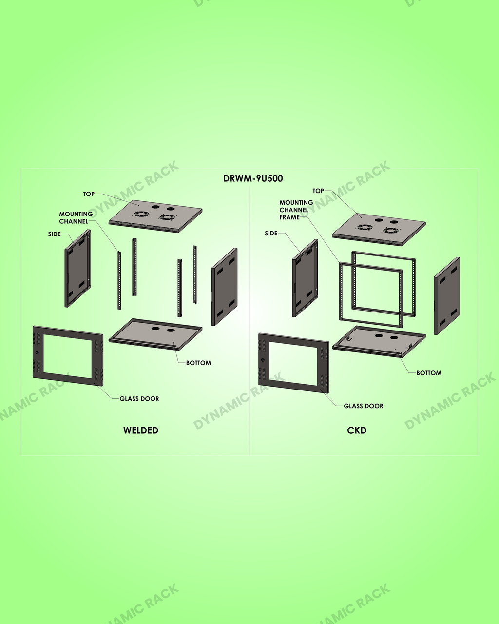 Wall Mount Rack 9U
