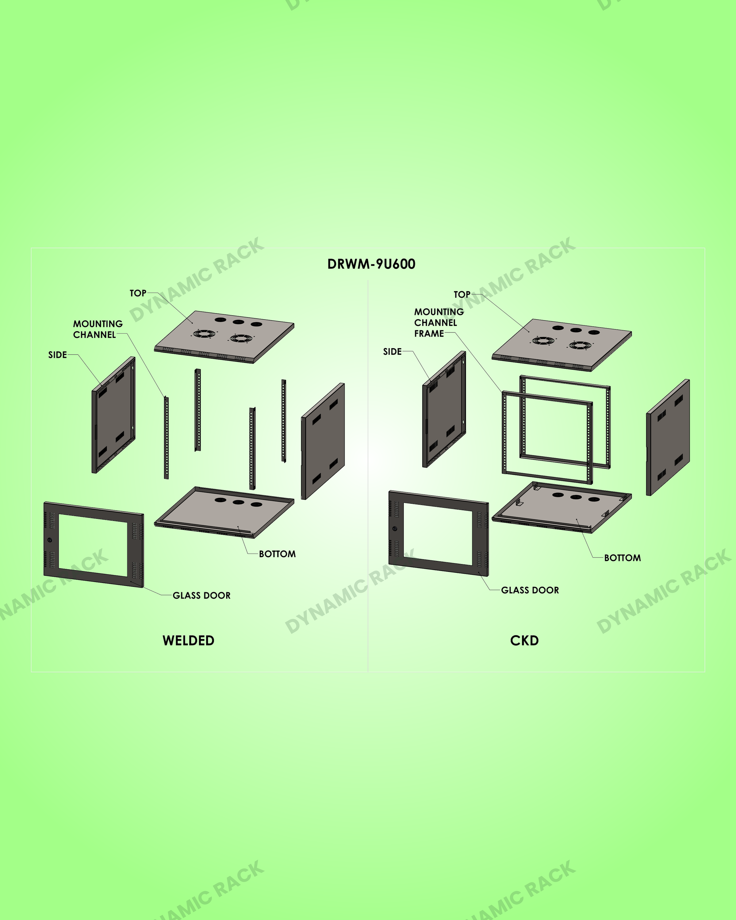 Wall Mount Rack 9U